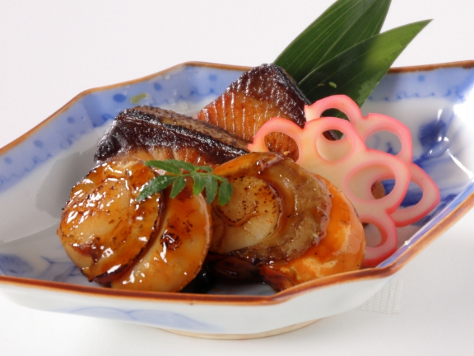 帆立浜焼、ブリ照焼