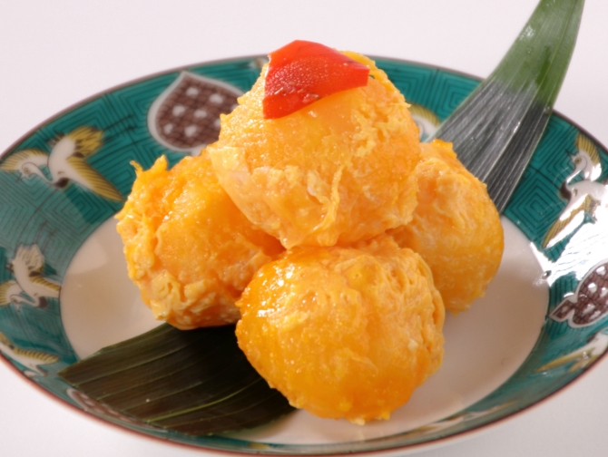 伊勢海老黄身煮