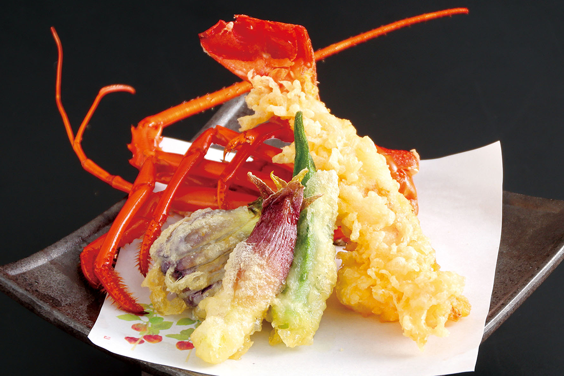 伊勢海老と夏野菜の天麩羅