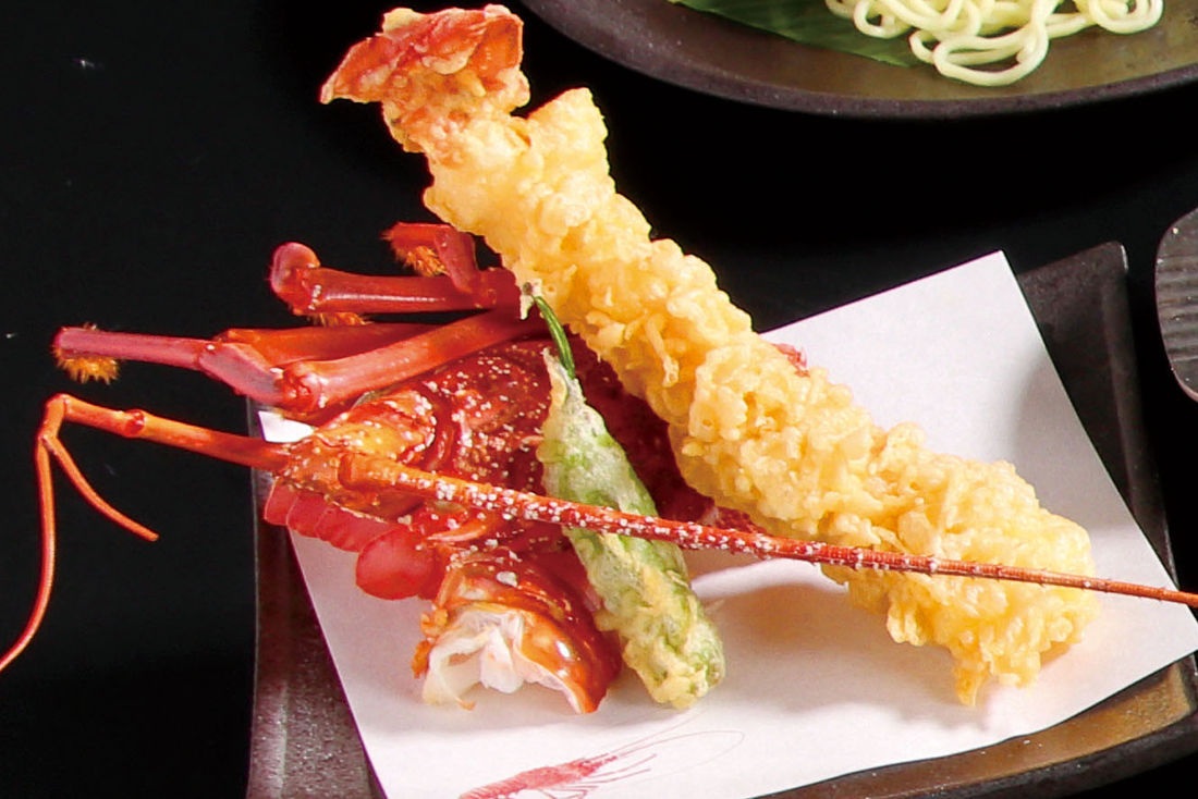 特選 伊勢海老の一本揚げ天麩羅
