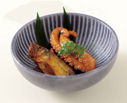 鮎甘露煮、蛸やわらか煮