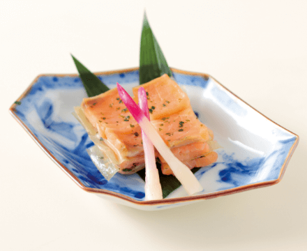 サーモン昆布〆