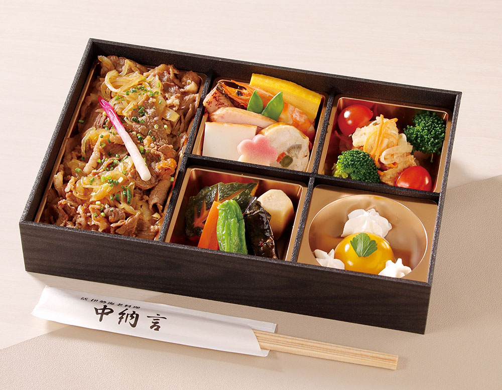 中納言のお弁当｜国産牛すき煮風御膳